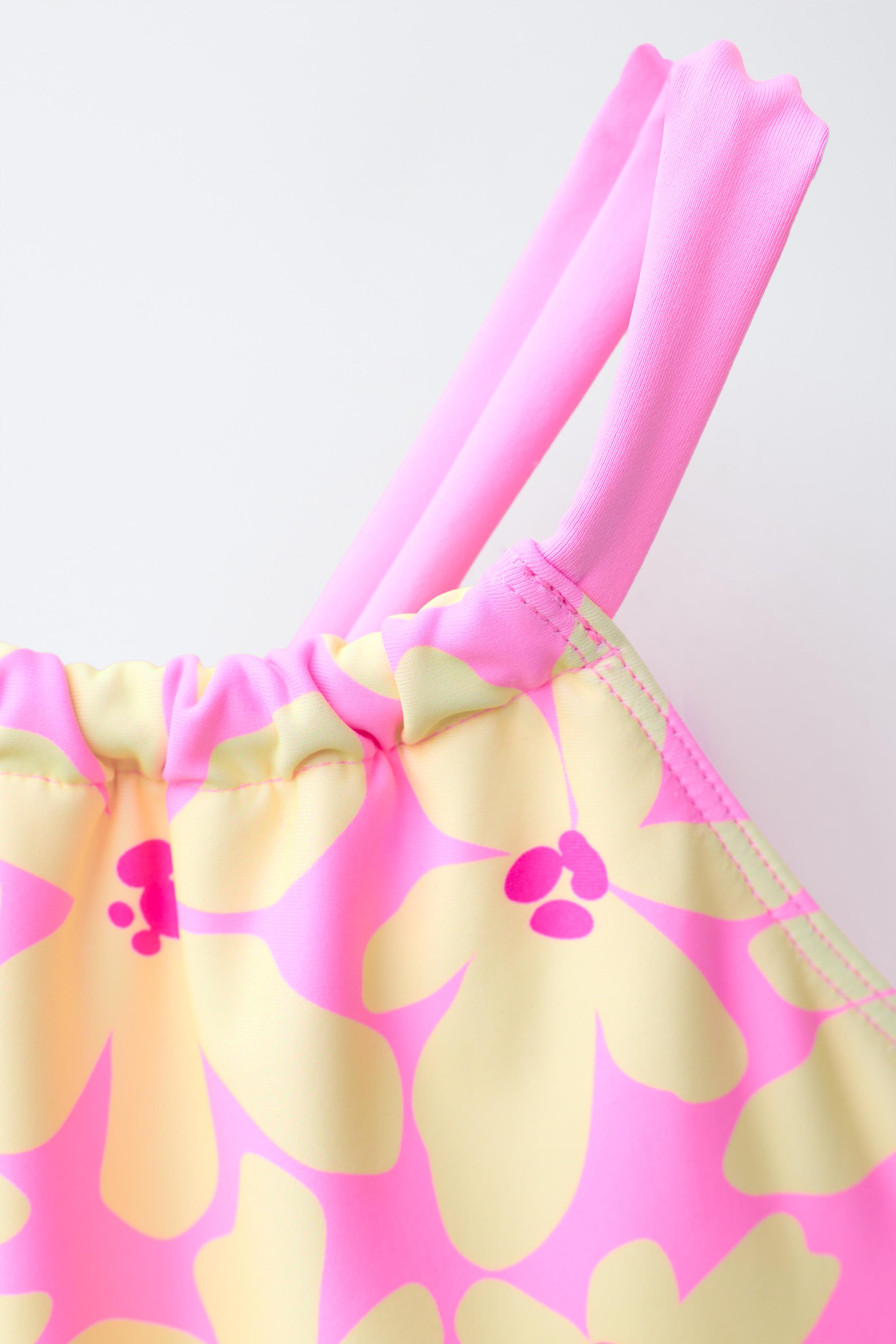 1-6 YEARS/ FLORAL PRINT SWIMSUIT